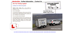 Desktop Screenshot of highlandtrailertraining.co.uk
